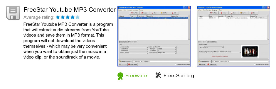 FreeStar Youtube MP3 Converter