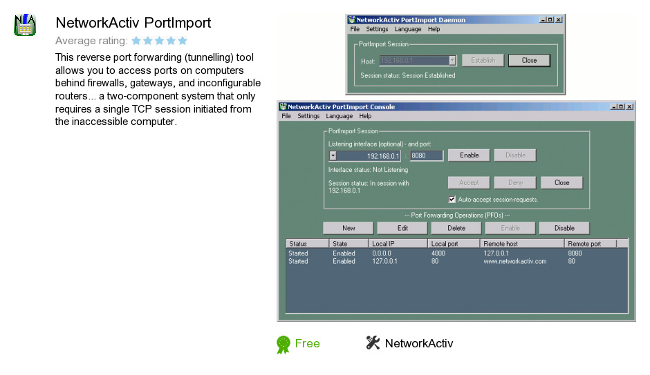 NetworkActiv PortImport