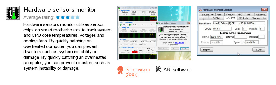 Hardware sensors monitor