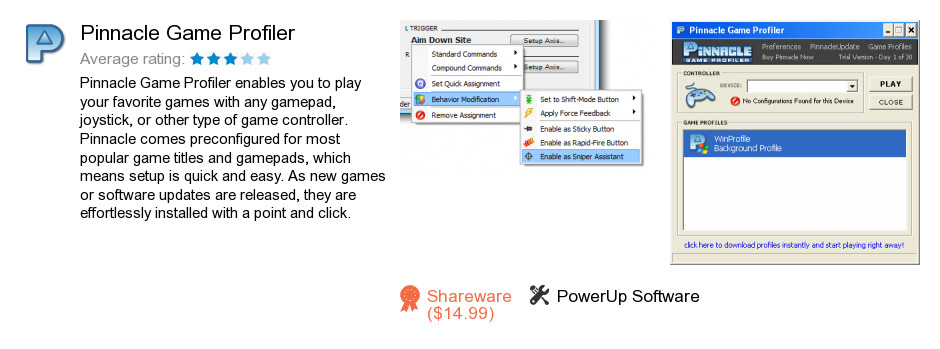 ... game profiler is a software product developed by powerup software llc