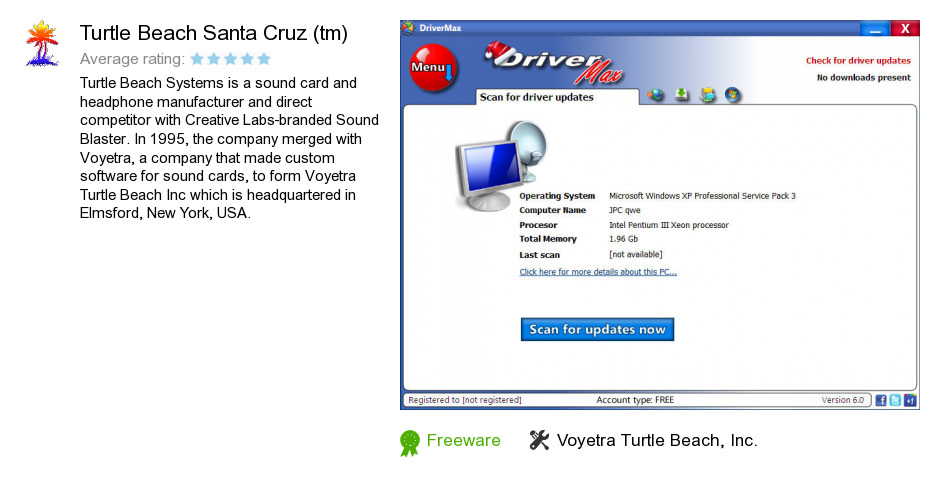 Free Turtle Beach Santa Cruz (tm) Download: 7,890,642 bytes