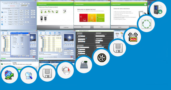 Software collection for Sony Ericsson Update Engine Setup