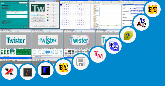 Software collection for Impact Italic Font