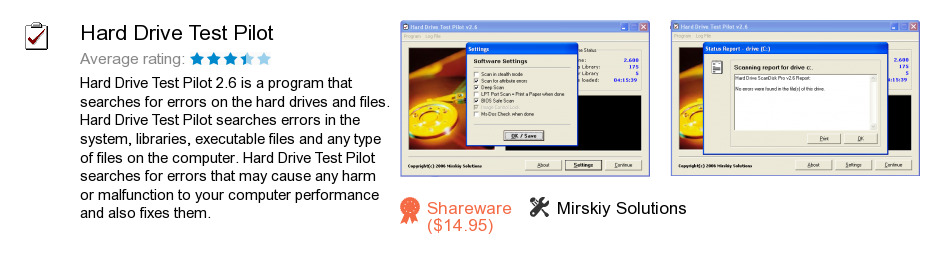 Hard Drive Test Pilot