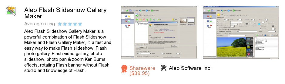 Aleo Flash Slideshow Gallery Maker