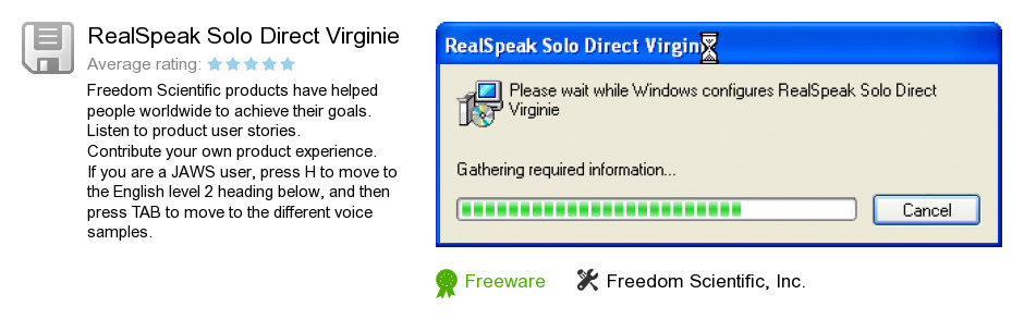 RealSpeak Solo Direct Virginie