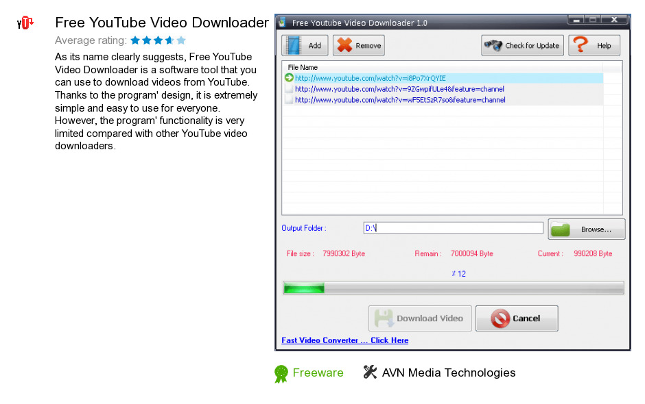 Free YouTube Video Downloader