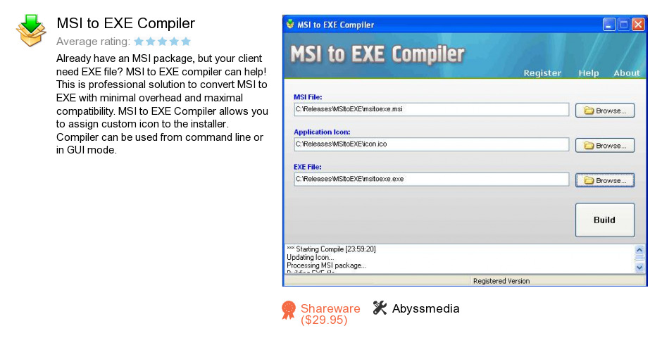 MSI to EXE Compiler