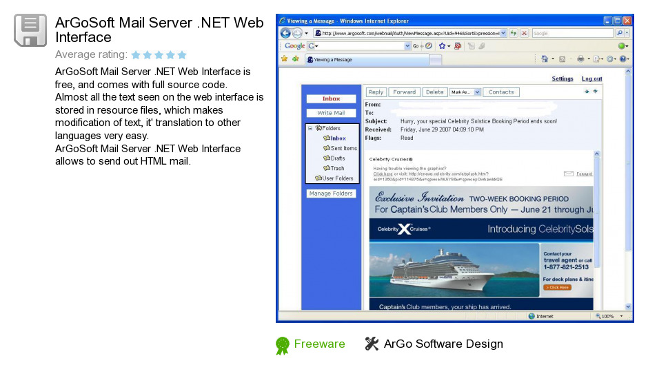 ArGoSoft Mail Server .NET Web Interface