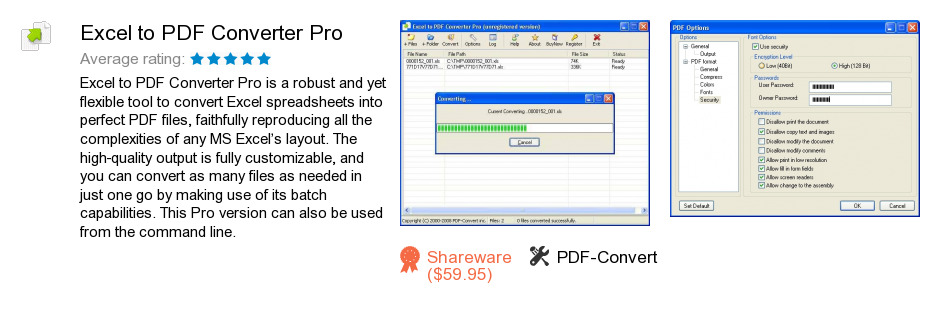 Excel to PDF Converter Pro