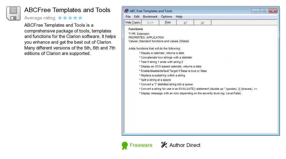 ABCFree Templates and Tools