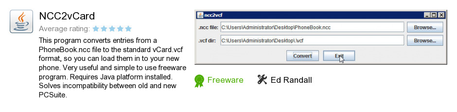 NCC2vCard