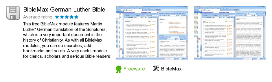BibleMax German Luther Bible