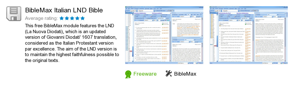BibleMax Italian LND Bible