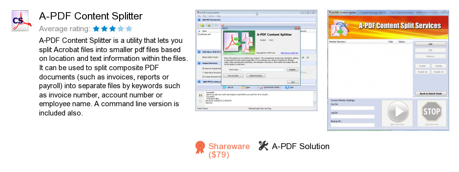 A-PDF Content Splitter