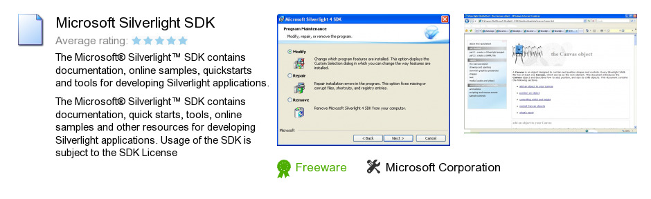Microsoft Silverlight SDK