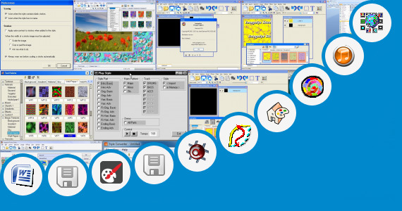 Software collection for Style Works Xt Roland