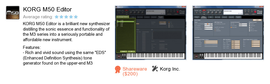 KORG M50 Editor