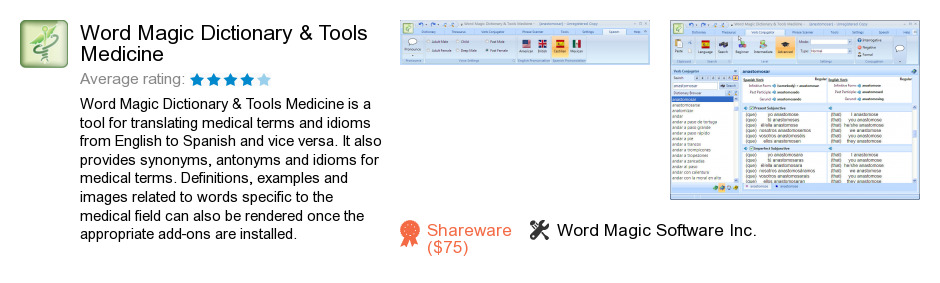 Word Magic Dictionary & Tools Medicine