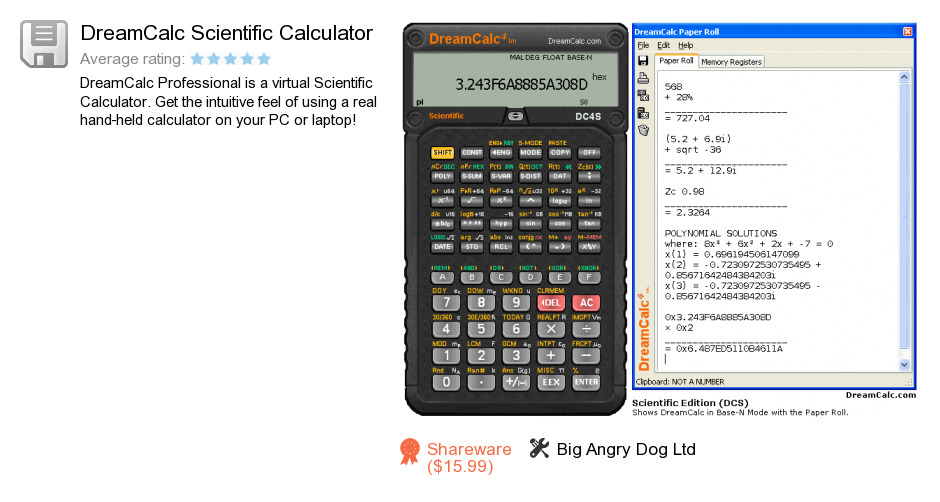 DreamCalc Scientific Calculator