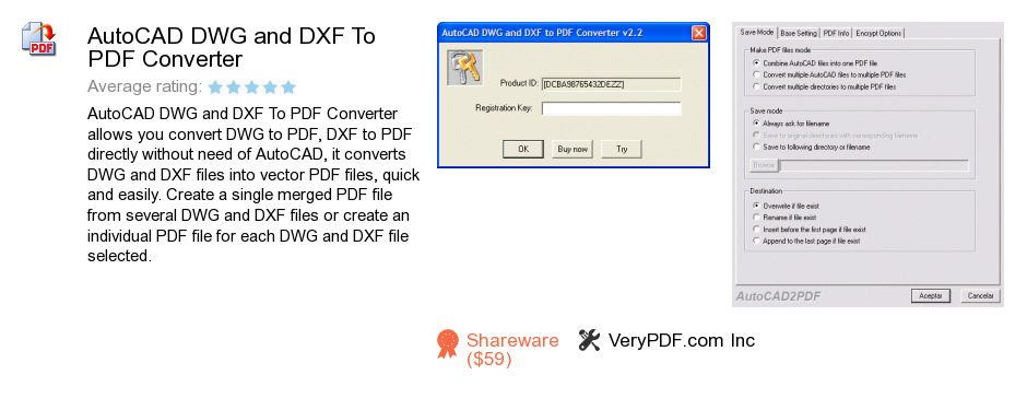 AutoCAD DWG and DXF To PDF Converter