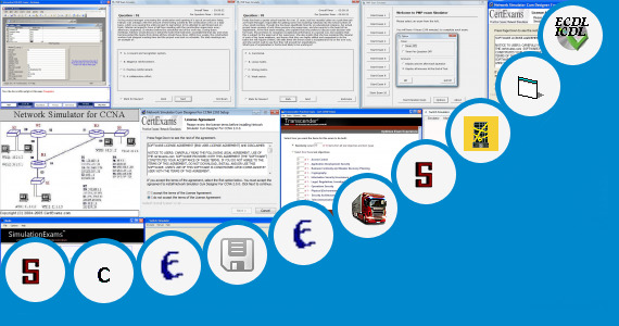Software collection for Icdl V5 Exam Simulation Program