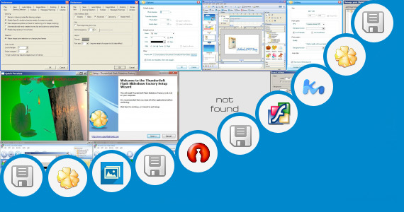 Software collection for Animated Wind Clip Art
