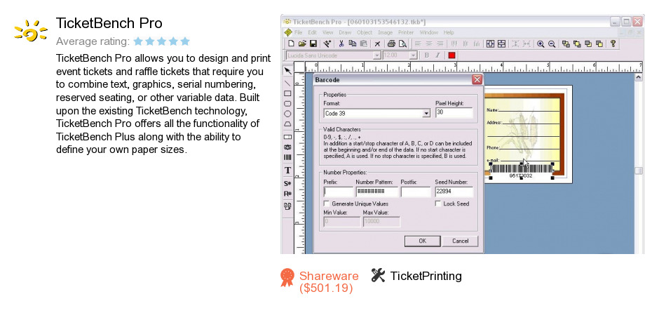 TicketBench Pro