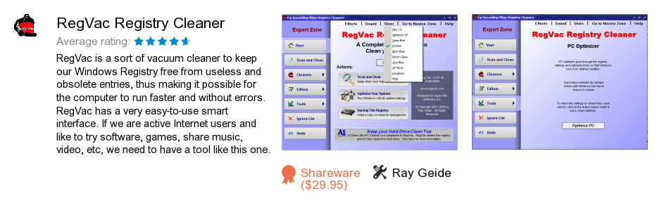 RegVac Registry Cleaner