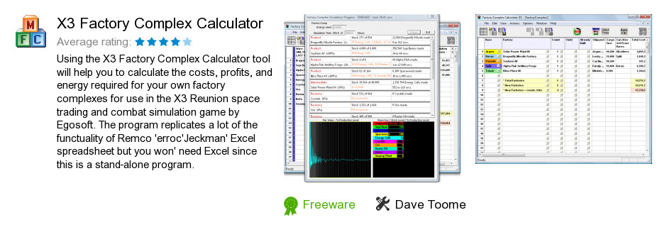 X3 Factory Complex Calculator