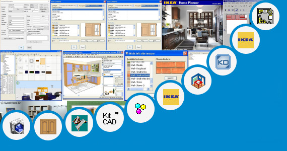 Software collection for Self Design Kitchen Design