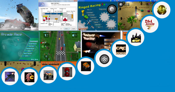 Software collection for 300 Kb Racing Game