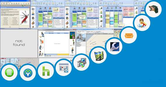 Software collection for Car Service Center Floor Plan