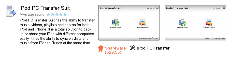 IPod PC Transfer Suit