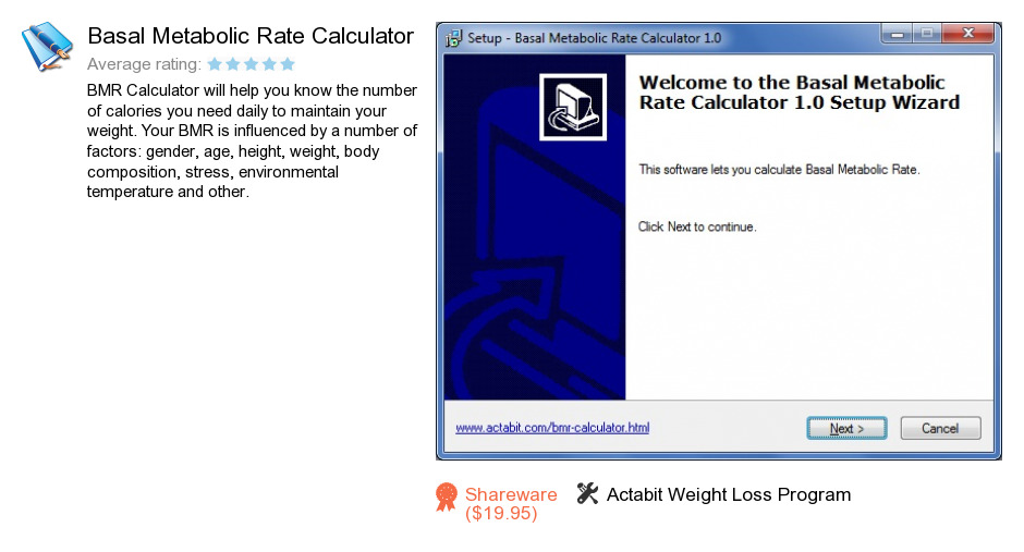 Basal Metabolic Rate Calculator