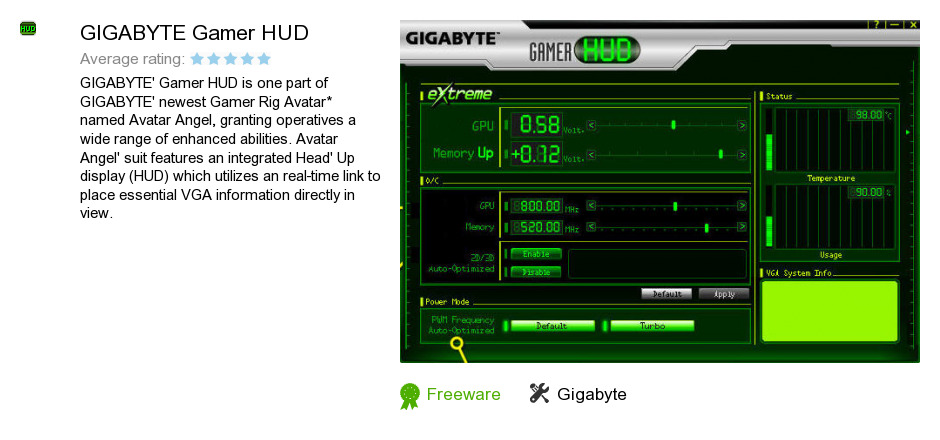 gigabyte gamer hud