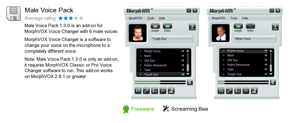 Male Voice Pack