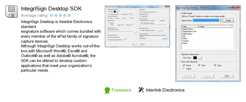 IntegriSign Desktop SDK