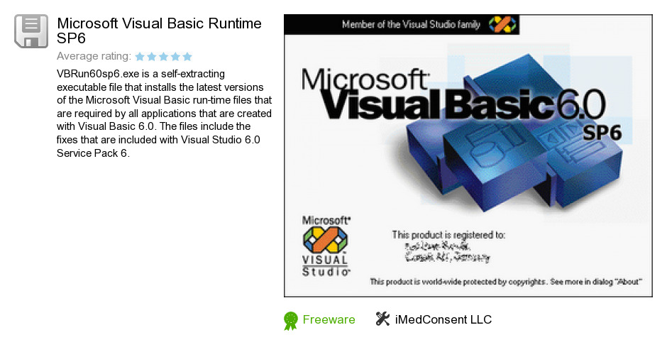 Microsoft Visual Basic Runtime SP6