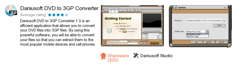 Daniusoft DVD to 3GP Converter