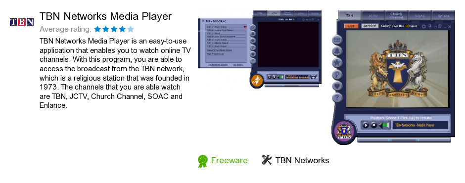 TBN Networks Media Player