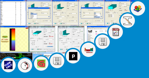 Software collection for Structural Steel Unit Weight Table