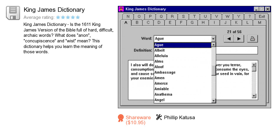 King James Dictionary