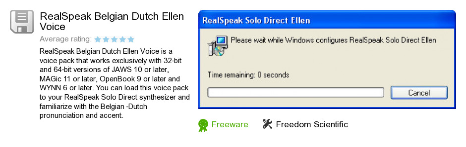 RealSpeak Belgian Dutch Ellen Voice