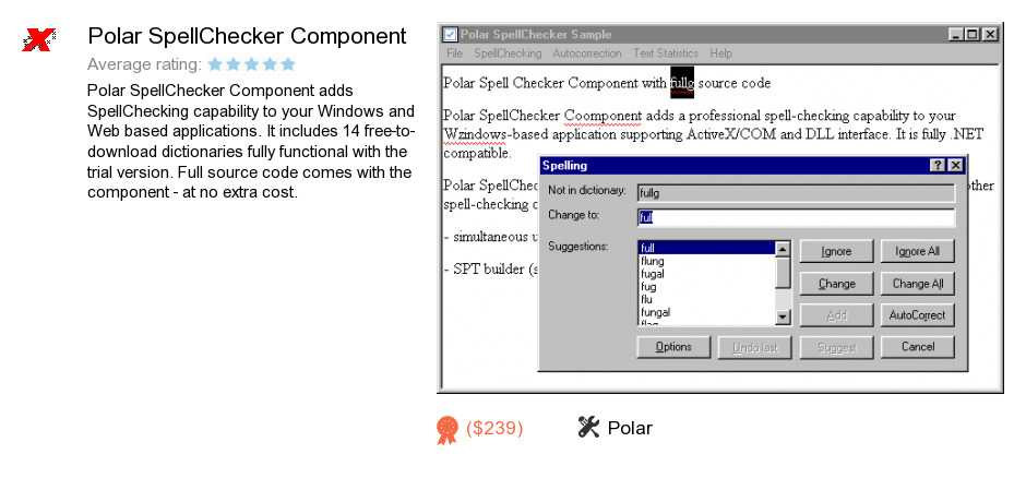 Polar SpellChecker Component