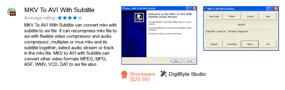 MKV To AVI With Subtitle
