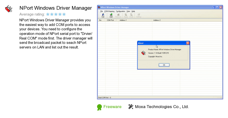 NPort Windows Driver Manager