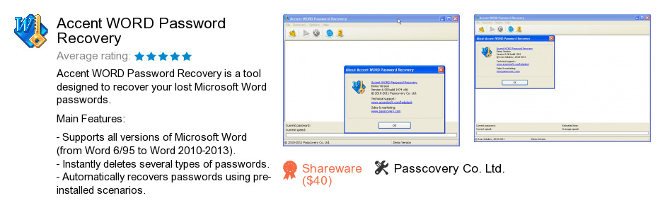 Accent WORD Password Recovery