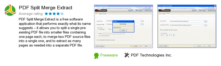 PDF Split Merge Extract