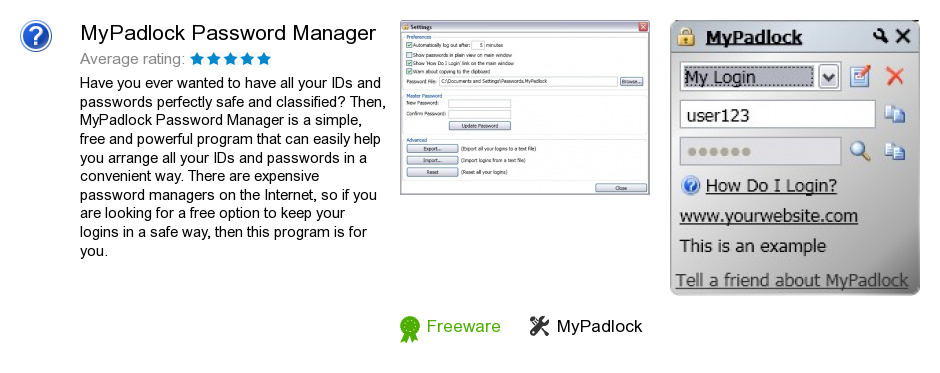 MyPadlock Password Manager